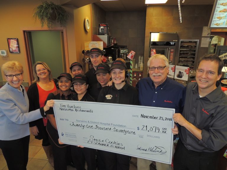 Tim Hortons “Smile Cookies” Fund Vital Equipment