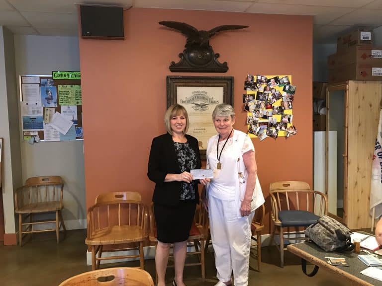 Ladies Auxiliary Fraternal Order of Eagles Nanaimo donate $500