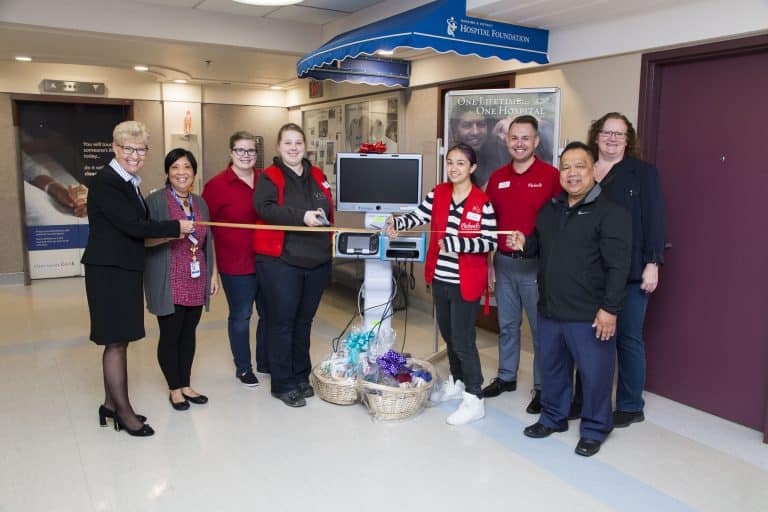 Michaels Nanaimo donates to NRGH Paediatrics