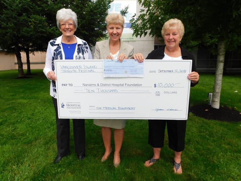 Vancouver Island Tribute Festival donates $10,000!