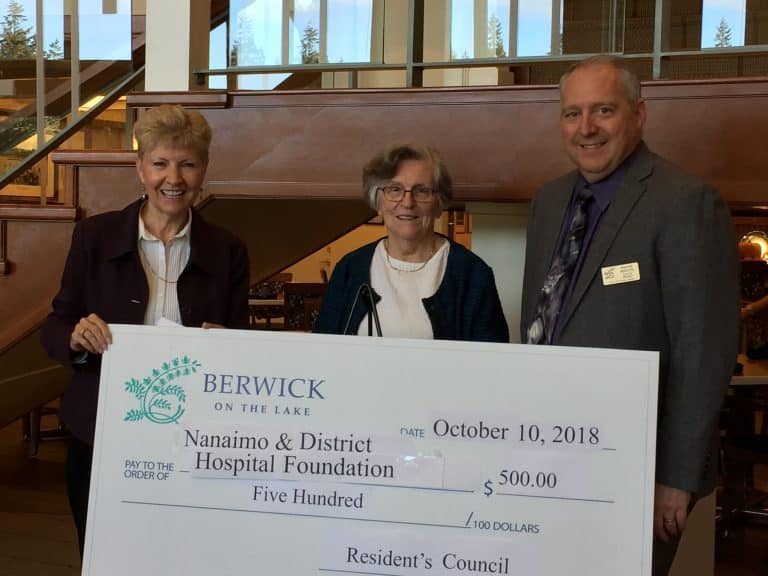 Berwick on the Lake donates $500