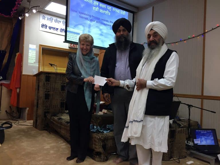 Miri Piri Sikh Temple Donates $10,000.00