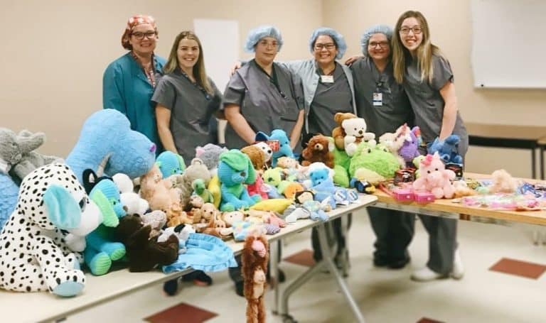 Medical Device Reprocessing Department @ NRGH Donates Teddy Bears