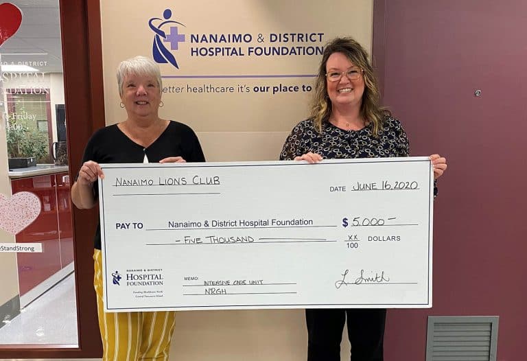 Nanaimo Lions Club Donation