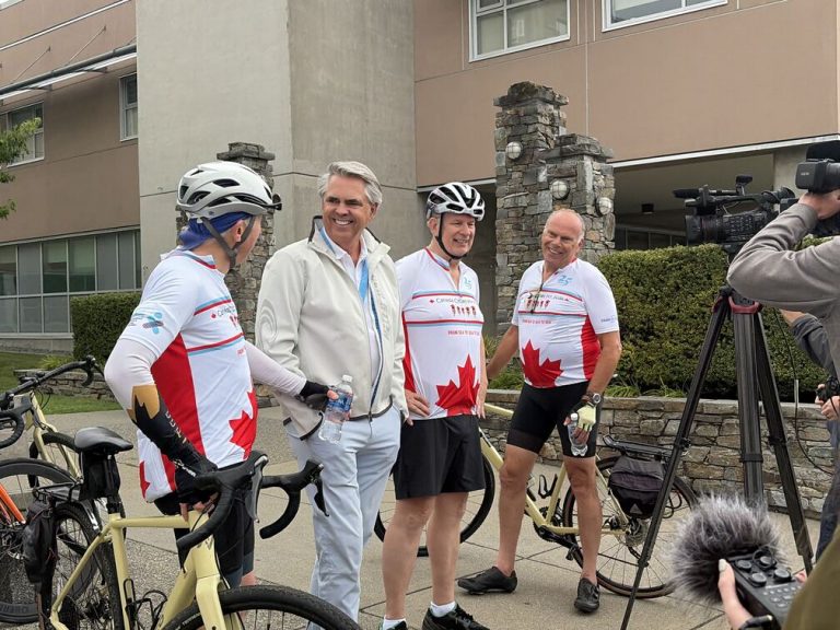 Cross Country Cycling Team Supporting Critical Perinatal Surgical Equipment at NRGH
